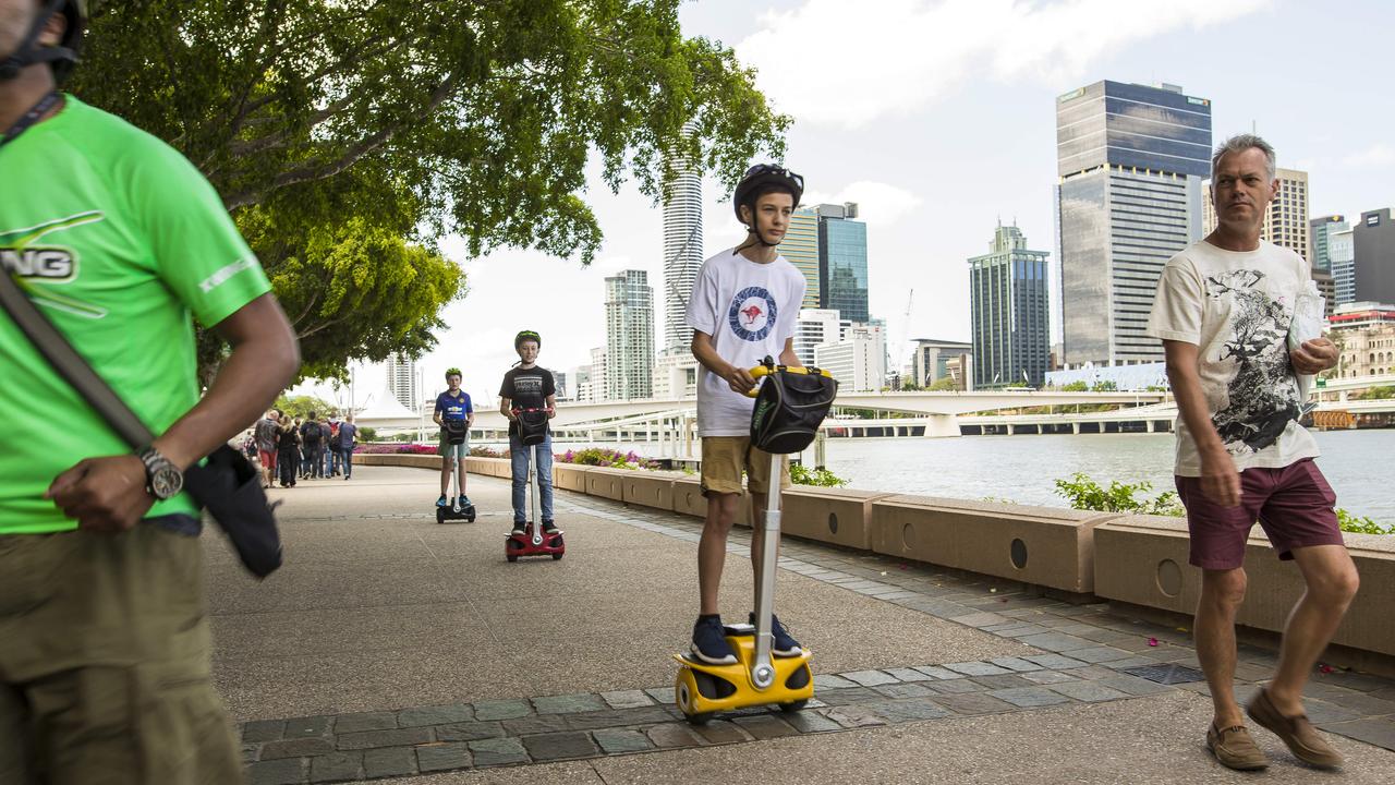 Segway Tour along the Brisbane River are a great way to see the sights.