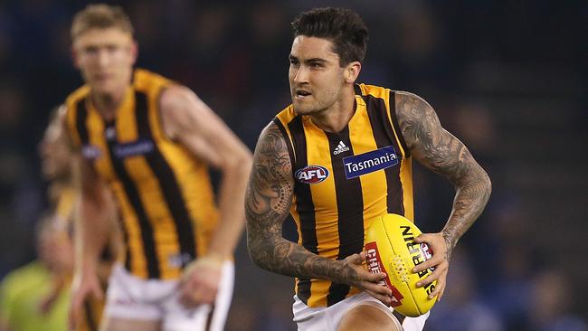 Does Alastair Clarkson use Chad Wingard in attack or as a midfielder? Pic: Michael Klein