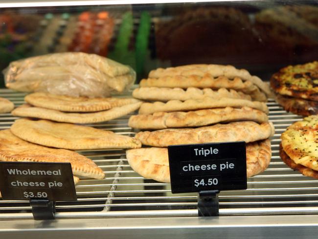 Oasis Bakery in Murrumbeena make cheese pies that are easier to cut up and share with family or friends.