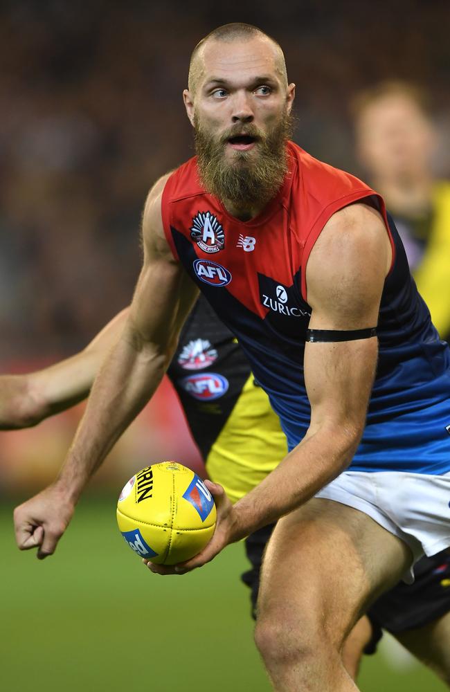 Max Gawn did a power of work against the Tigers. Picture: AAP