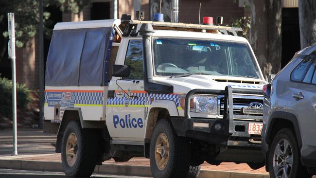 A Northern Territory police vehicle out the from of Alice Springs police station. Picture: Gera Kazakov generic