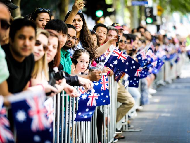 A smallish crowd lined the streets. Picture- Nicole Cleary