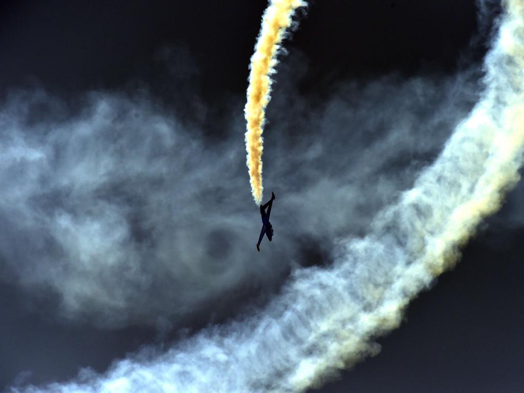 A Fouga Magister CM170 performs during the International Paris Airshow at Le Bourget on June 17, 2015. Picture: AFP