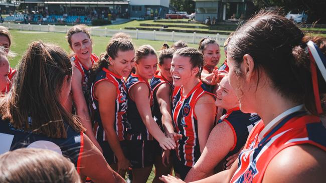 Wilston Grange QAFLW side during a 2024 practice match. Picture: Brooke Sleep Media.