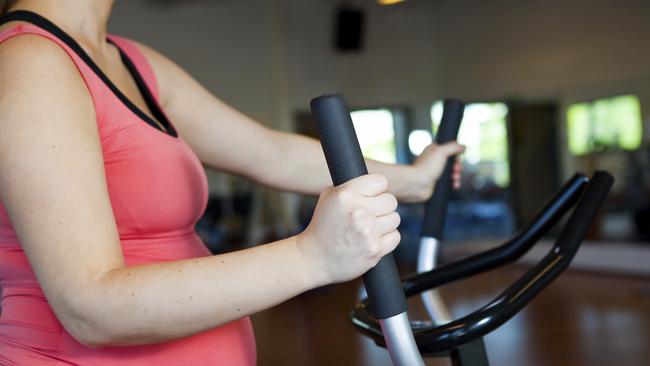 Keeping healthy ... it is important to exercise while pregnant.