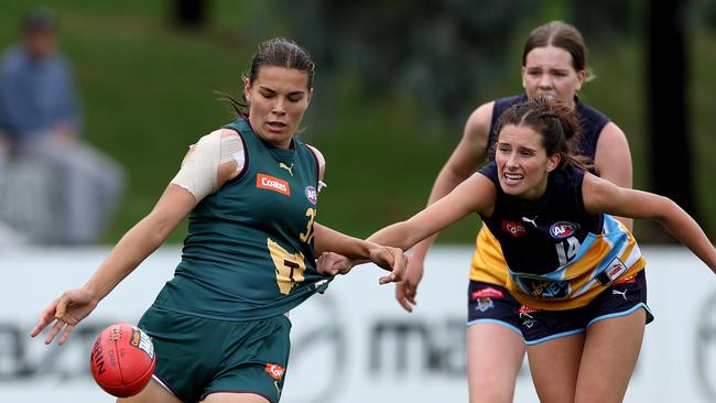 Kikoak in action for the Devils. Photo: AFL Photos via Getty Images.