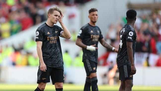 Martin Odegaard‘s face says it all. Photo by Catherine Ivill/Getty Images.