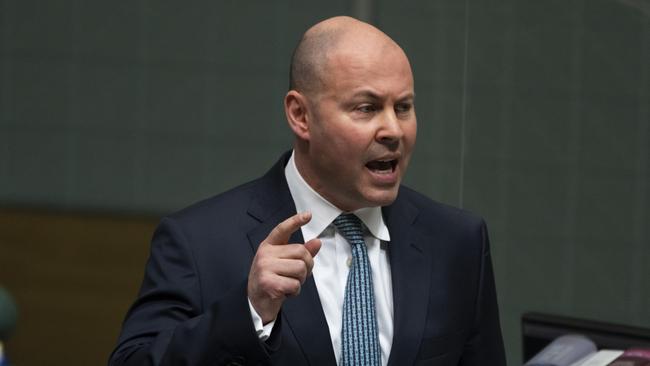 Josh Frydenberg says somewhere in the country had been in lockdown in roughly one in three days over the June quarter. Picture: Martin Ollman