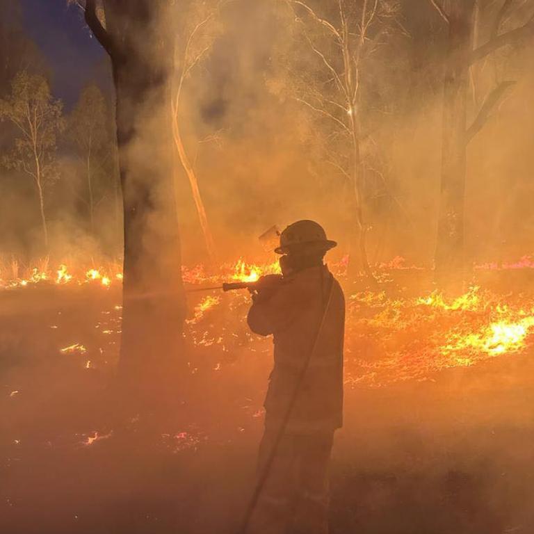 A Yandina Creek rural firefighter on the frontline