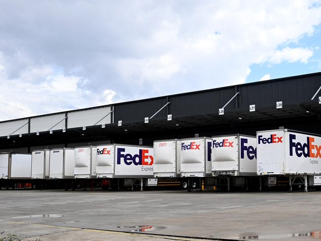 Mr Kaine assured FedEx would continue to deliver essential goods throughout the strike. Picture: NCA NewsWire / Jeremy Piper