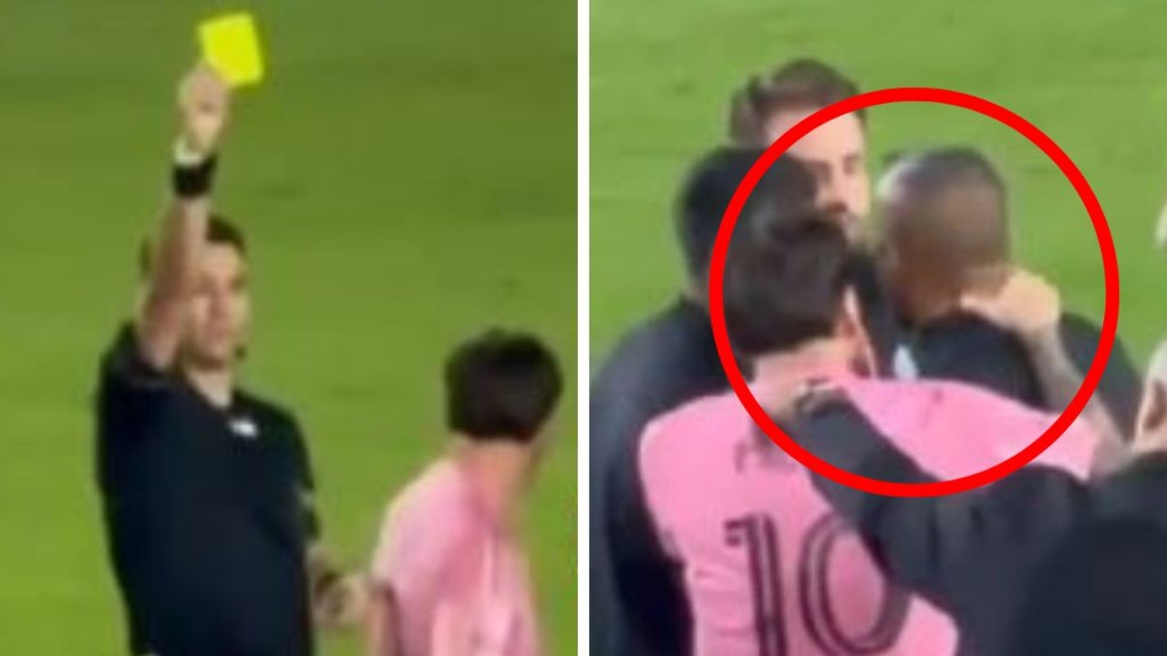 Lionel Messi grabs coach around the neck in shock MLS act for Inter Miami