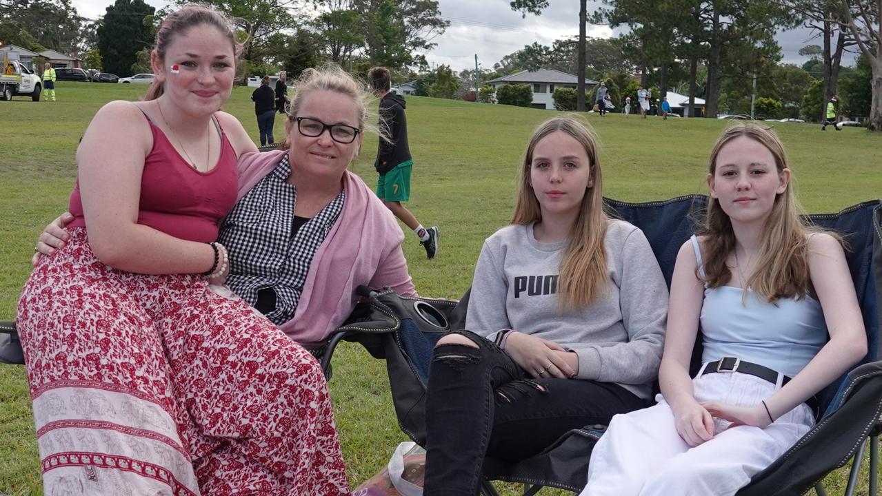 Brianna, Kirsty, Haley and Madison Duck. Picture: Chris Knight