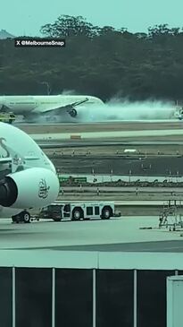 Delays after wheels of plane reportedly explode