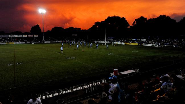 The Cronulla Sharks played the Gold Coast Titans at Richardson Park in 2009.