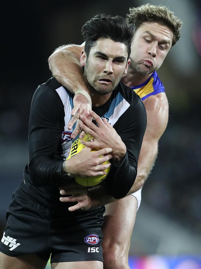 The Power has left it in Chad Wingard’s hands to make a call on his future. Picture Sarah Reed