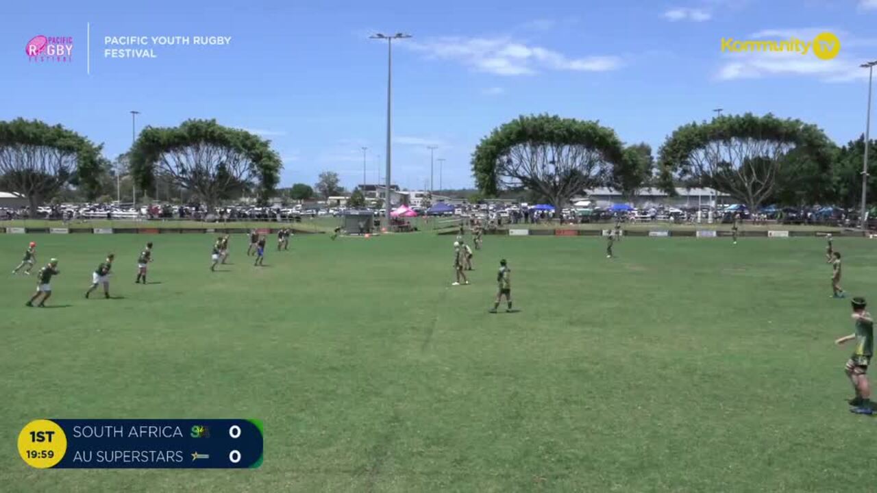 Replay: South Africa v AU Superstars (U16 boys 7th PO)—2024 Pacific Youth Rugby Festival Day 3