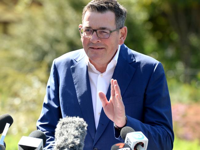 Former premier Dan Andrews ditched East West Link because “it didn’t stack up”. Picture: Andrew Henshaw