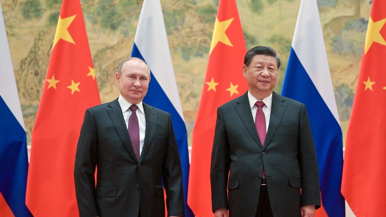 Vladimir Putin and Xi Jinping. Picture: Alexei Druzhinin/Russian Presidential Press Office