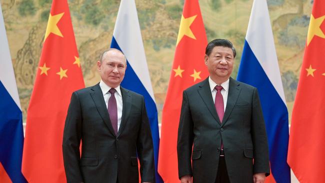 Vladimir Putin and Xi Jinping. Picture: Alexei Druzhinin/Russian Presidential Press Office