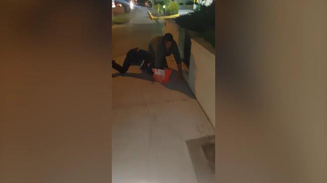 Man goes to the aid of a woman in Hampton