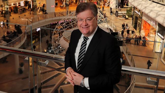 Vicinity CEO Grant Kelley at the Chadstone shopping centre. Pic: Stuart McEvoy