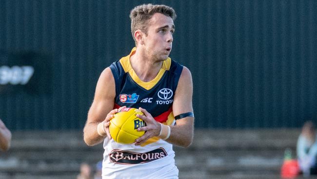 Lachie Sholl in action for Adelaide against West Adelaide. Picture: Sue McKay