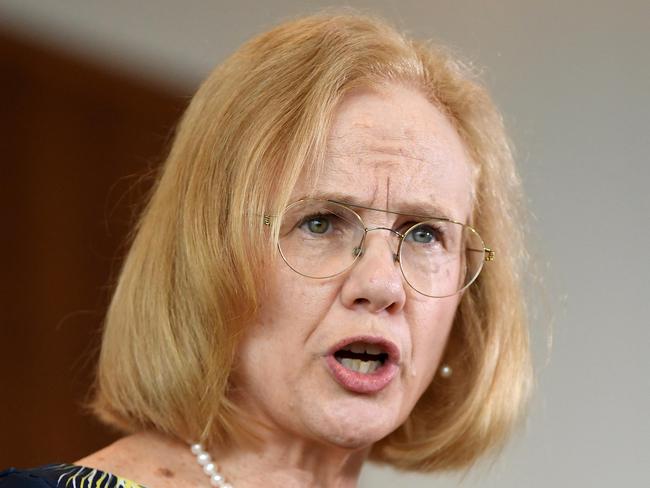 BRISBANE, AUSTRALIA - NewsWire Photos - JANUARY 7, 2021.Queensland Chief Health Officer Dr Jeanette Young speaks during a press conference to provide a COVID-19 update.  Picture: NCA NewsWire / Dan Peled