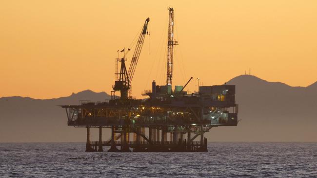 An oil and gas platform off the California coast. Picture: Mario Tama/Getty Images/AFP