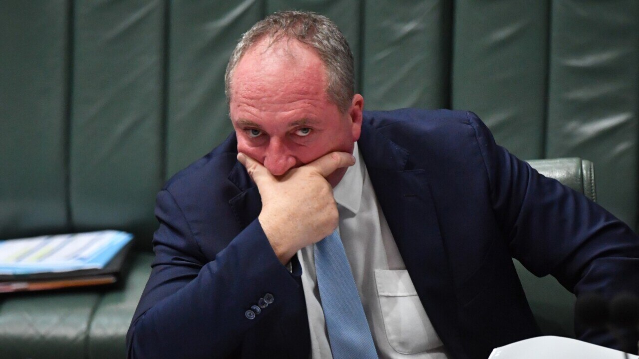 Barnaby Joyce apologises for leaked texts and reveals he offered to resign