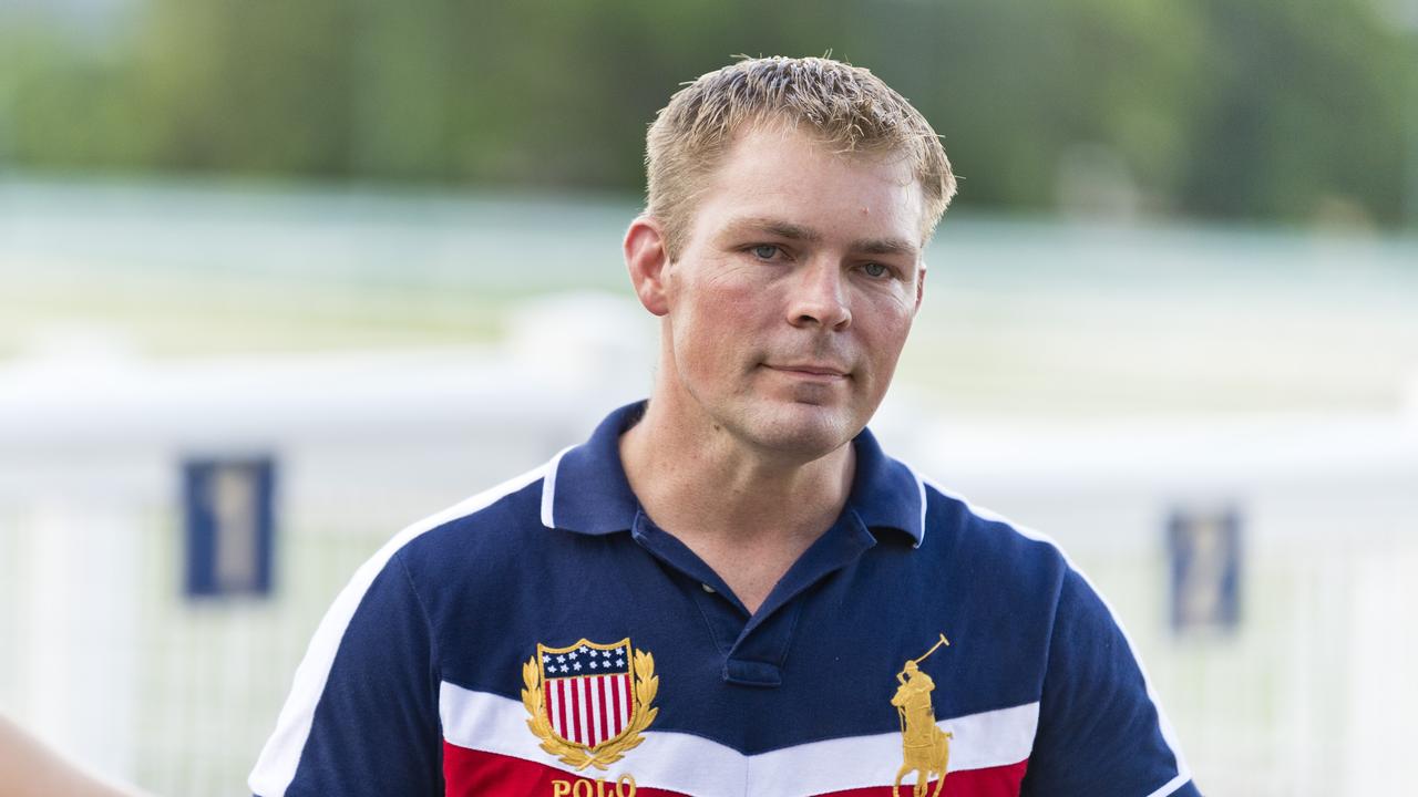 Trainer Troy Pascoe after the Clifford Park win today of Line Up. Picture: Kevin Farmer