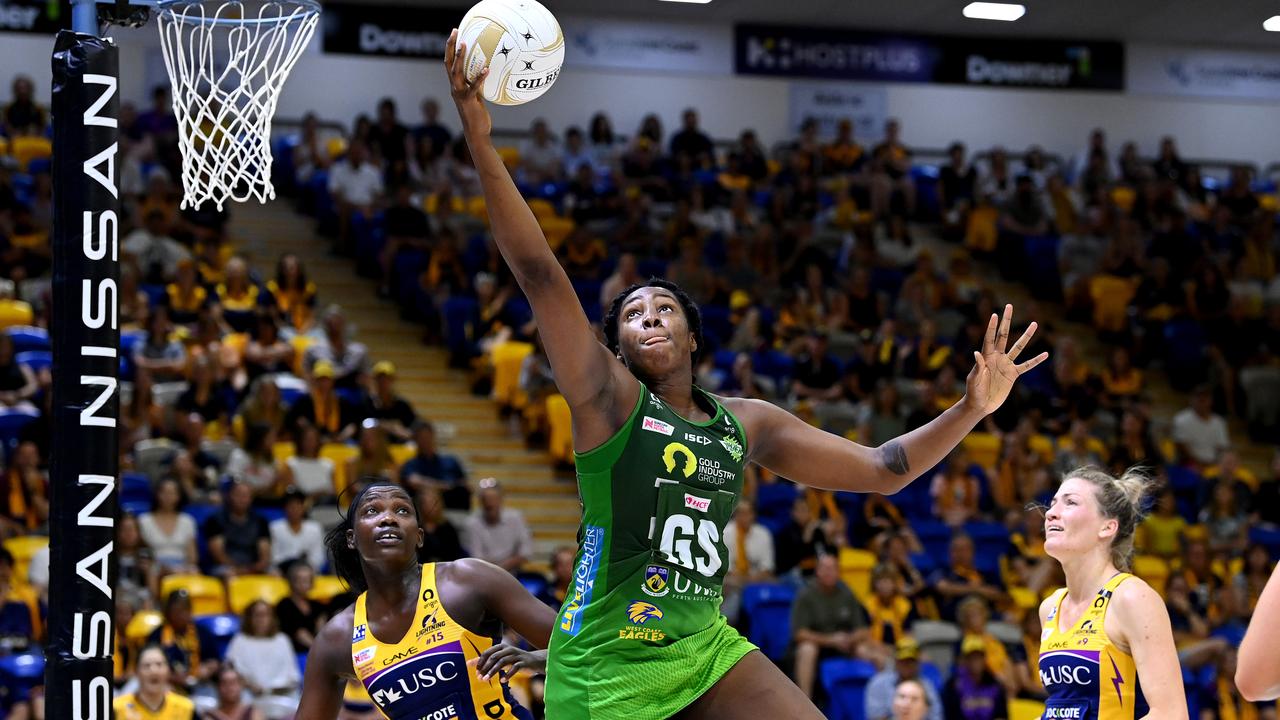 Jhaniele Fowler is arguably the best goaler in world netball. Photo: Getty Images