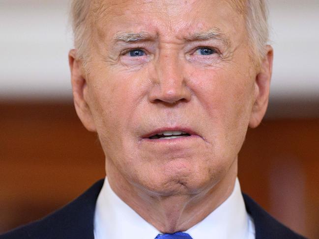 US President Joe Biden delivers remarks on the Supreme Court's immunity ruling at the Cross Hall of the White House in Washington, DC on July 1, 2024. The US Supreme Court ruled July 1, 2024 that Donald Trump enjoys some immunity from prosecution as a former president, a decision set to delay his trial for conspiring to overturn the 2020 election. (Photo by Mandel NGAN / AFP)