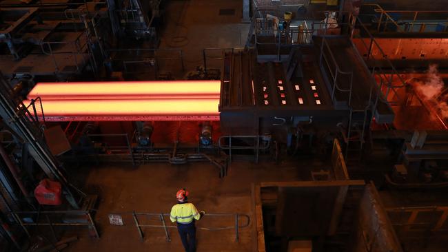 BlueScope is seeing prices for steel in the US are surging and this is driving profits. Picture: John Feder