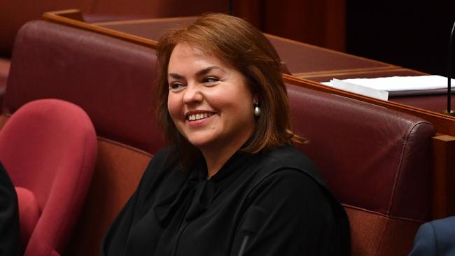 Kimberley Kitching in the Senate in 2020. Picture: AAP