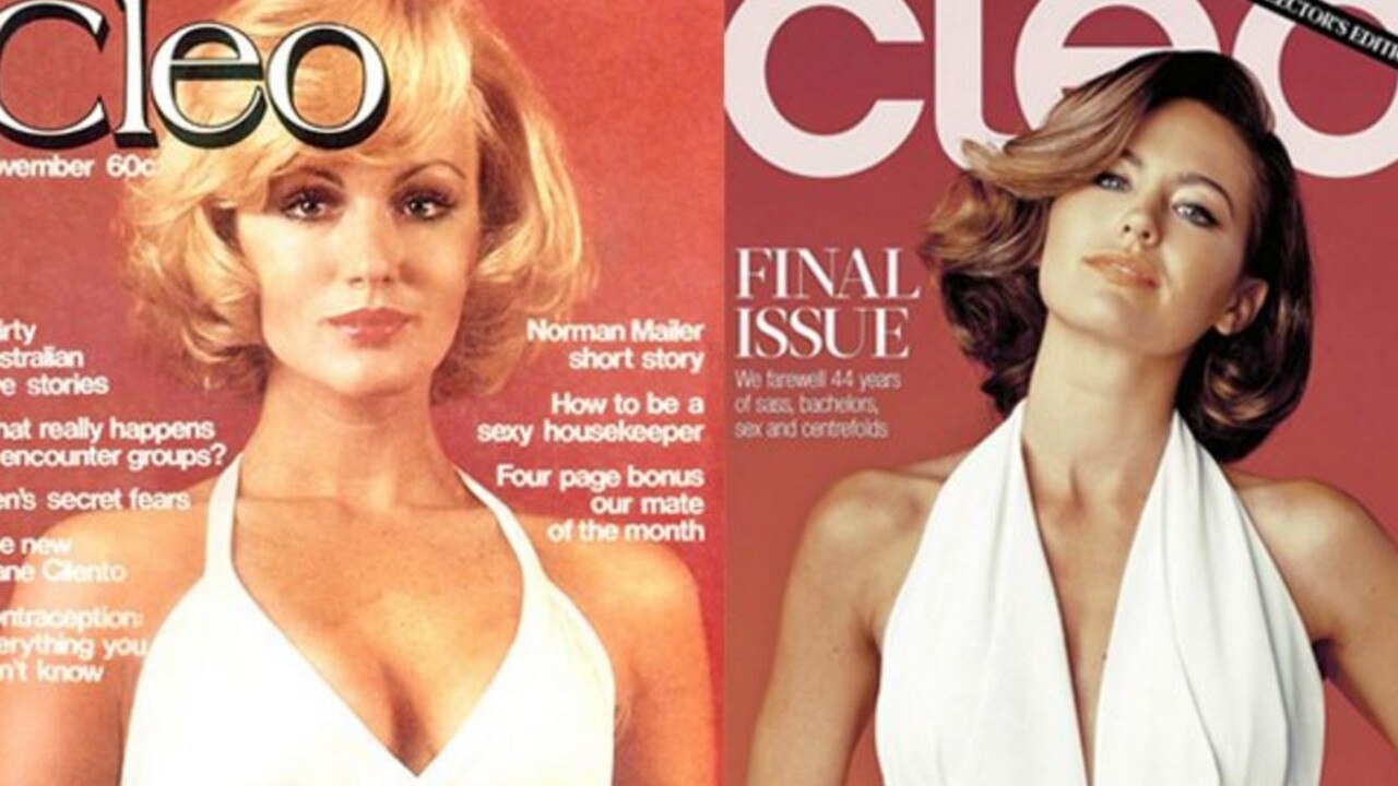 Jesinta Campbell recreates the first Cleo edition for its last. Picture: Cleo Magazine