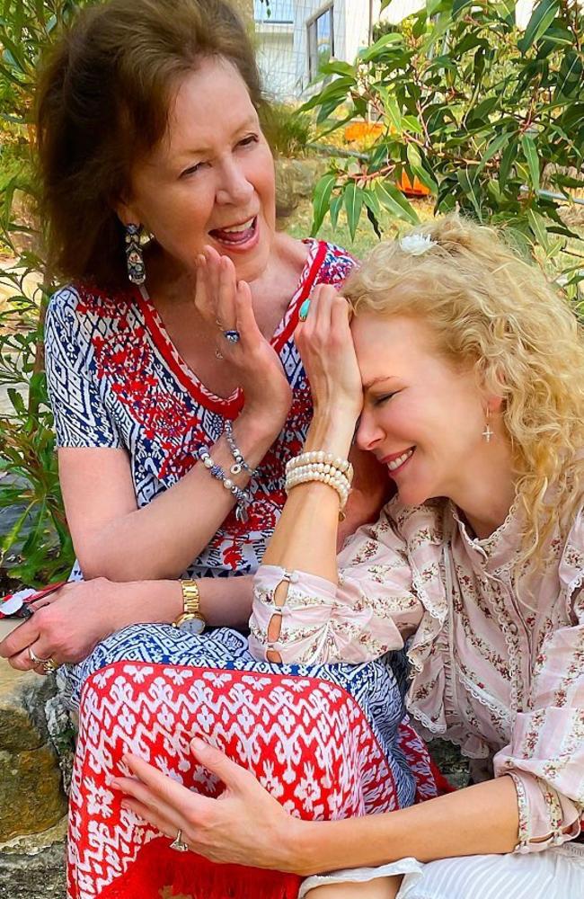 Nicole Kidman with her late mother, Janelle Kidman. Picture: Instagram