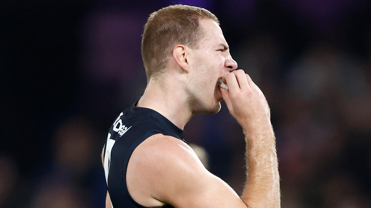 Harry McKay has struggled in front of goal. Picture: Michael Willson/AFL Photos via Getty Images