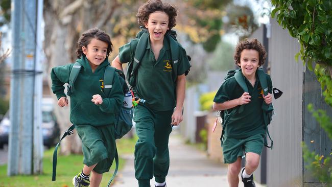 The boys are ready to return to school. Picture: Nicki Connolly