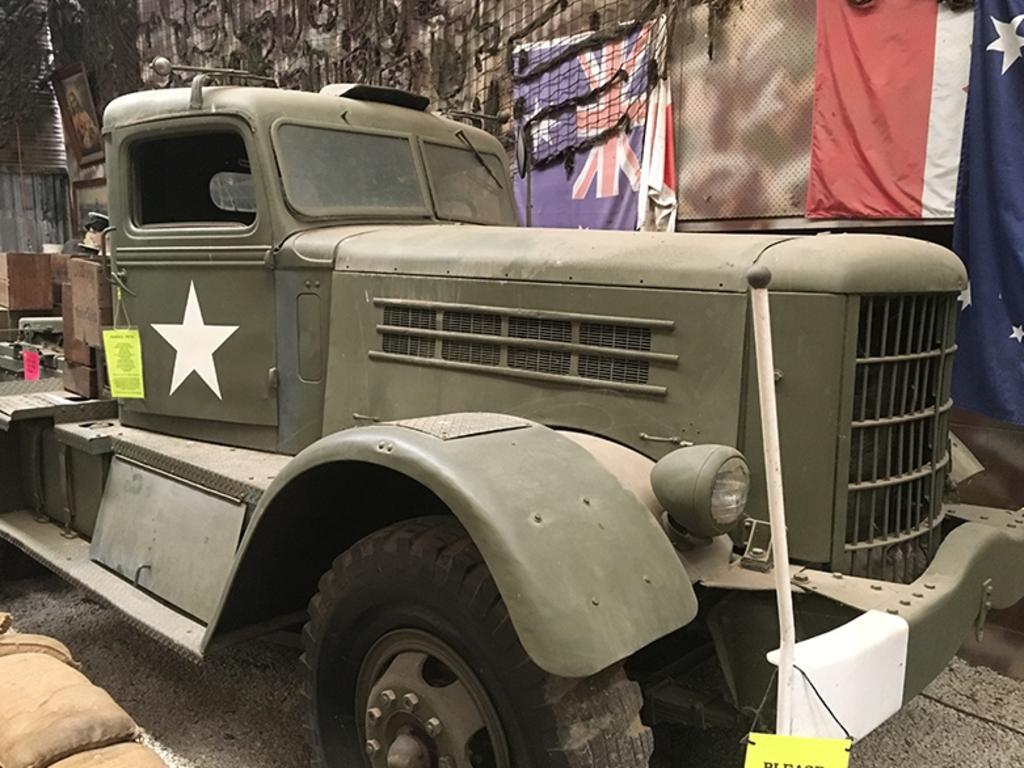 One of the war trucks at the Cowra War, Rail And Rural Museum.