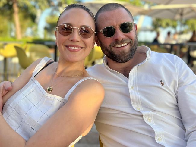 Attention Ben Dorries - Mitchell Cunningham and his wife Stephanie. Picture: Supplied.