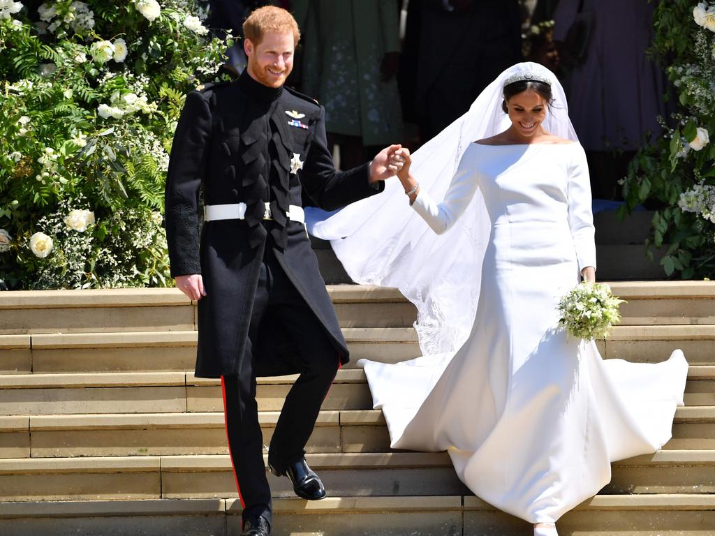 Where the journey began ... their wedding day in May 2018. Picture: 2018.