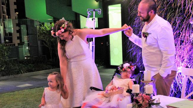 Paige Skarratts inspired the most memorable of wedding for parents Tania and Jake.