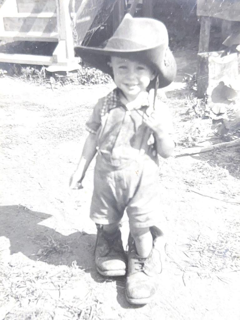 Dr Fred Morgan as a young boy in 1942. Photo credit: Audrey Moustoukas and Angela Hayes