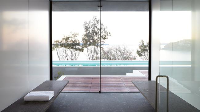 Hot property: Tobias Partners created a soothing steam room for a home in Whale Beach, Sydney.