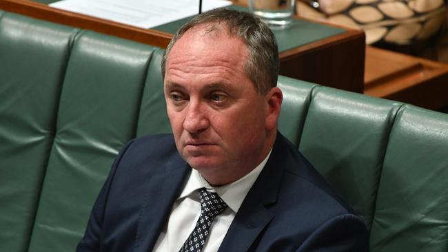 Deputy Prime Minister Barnaby Joyce during Question Time in the House of Representatives last week.