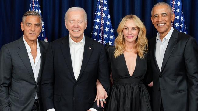 George Clooney backed US president Joe Biden at a fundraiser attended by Julia Roberts and former US president Barack Obama back in June.