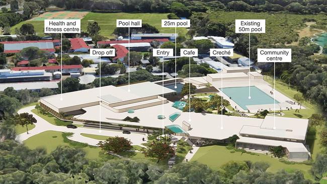 The Palm Beach Aquatic Centre upgrade on the southern end of the Gold Coast.