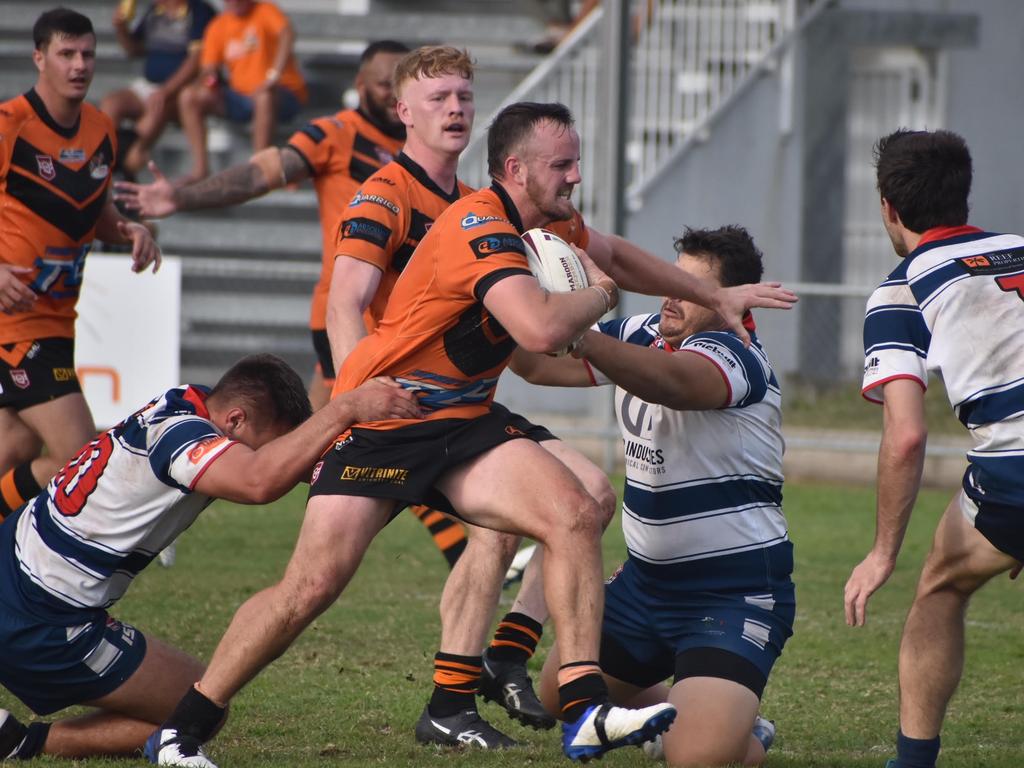 Ben Buchholz in the Wests Tigers v Mackay Brothers grade A semi final rugby league match, August 29, 2021. Picture: Matthew Forrest