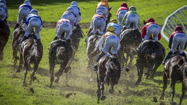 The infamous Darley Kingsford Smith Cup Day in 2017 when the excessive turf kickback was blinding to anymore caught back in the field.