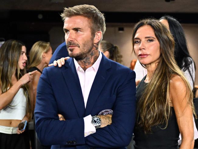 Even David and Victoria Beckham can’t turn back the dial. Picture: Chandan Khanna / AFP
